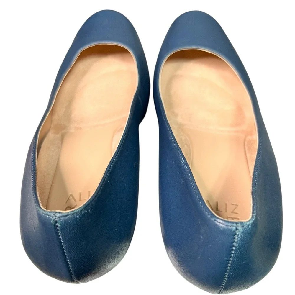 Naturalizer Michelle Leather Pumps Womens 11M Navy Blue 3.5